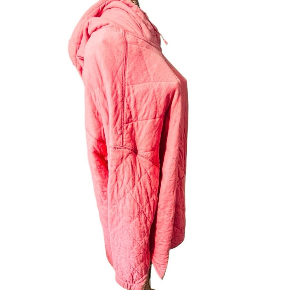 Old Navy Coral Pink Quilted Hoodie Size L - Picture 6 of 9